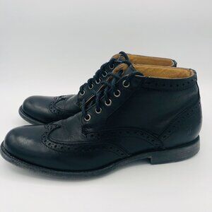 Frye Wingtip Boots Black Men's Size 9.5